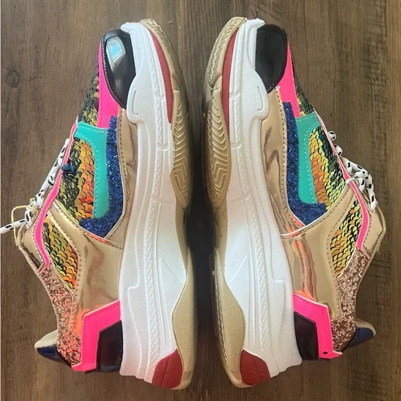 Multicolor Fashion Nova Sneakers - Picture 6 of 7